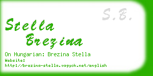 stella brezina business card